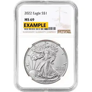 2022 1 oz American Silver Eagle NGC MS69