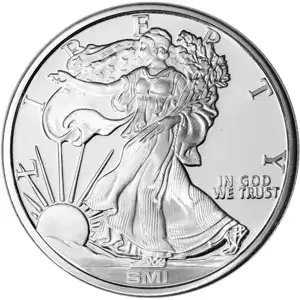 1 oz Silver Round Walking Liberty Sunshine Mint