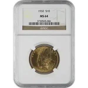$10 U.S. Gold Indian NGC64