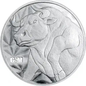 1/4 oz Silver Round Bull and Bear Golden State Mint
