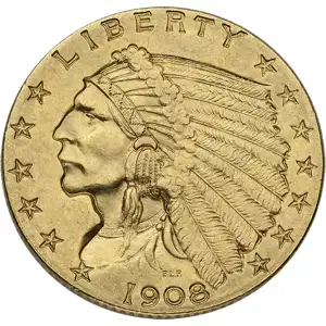 $2.5 U.S. Gold Indian XF