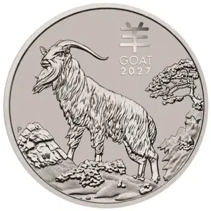 2027 1 oz Perth Mint Platinum Goat (Lunar Series)