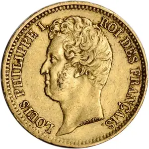 20 Franc French Gold Coin Louis Philippe