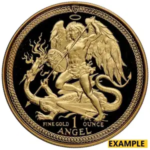 1 oz Gold Angel Isle of Man Random Date