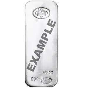 100 oz Silver Bar LBMA Brands