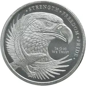 1/10 oz Silver Round Eagle Golden State Mint