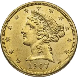 $5 U.S. Gold Liberty BU