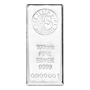 100 oz Silver Bar Perth Cast