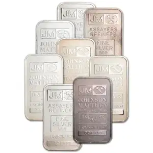 1 oz Silver Bar Johnson Matthey