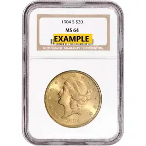 1904 $20 U.S. Gold Liberty NGC64 S