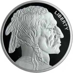 2 oz Silver Round Buffalo Design Golden State Min