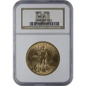 $20 U.S. Gold Saint NGC61