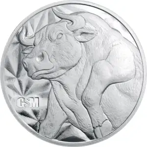 1/2 oz Silver Round Bull and Bear Golden State Mint