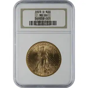 $20 U.S. Gold Saint Ngc66