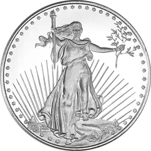 1 oz Silver Round Saint Gauden