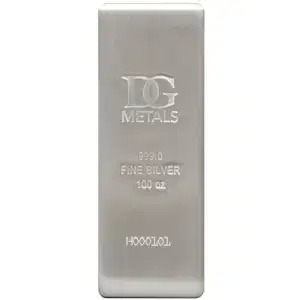 100 oz Silver Bar Dillon Gage