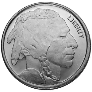 1/4 oz Silver Round Buffalo Highland Mint