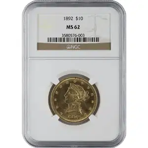 $10 U.S. Gold Liberty NGC62