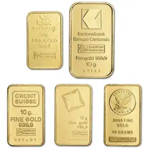 10 Gram Gold Bar Random Brand