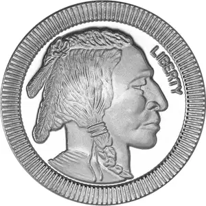 1 oz Silver Round Buffalo Stackable