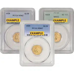 $2.5 U.S. Gold Indian PCGS MS62