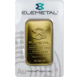 1 oz Gold Bar Elemetal Opm or Ntr