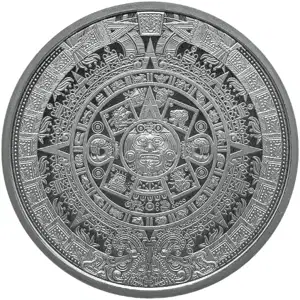 1/2 oz Silver Round Aztec Calendar