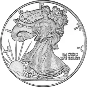 1 oz Silver Round Walking Liberty