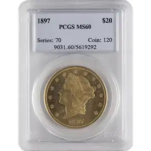 $20 Liberty U.S. Gold Pcgs-60