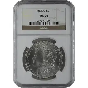 1878-1904 American Silver Morgan Dollar NGC MS64