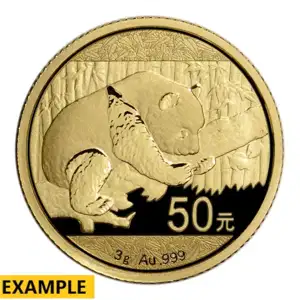 3 Gram Chinese Gold Panda No Plastic