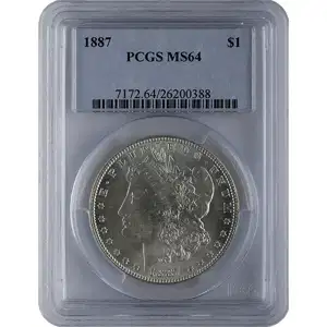 1921 American Silver Morgan Dollar PCGS MS65