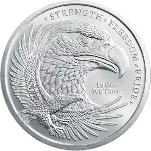 1/4 oz Silver Round Eagle Golden State Mint