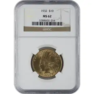 $10 U.S. Gold Indian NGC62