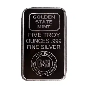 5 oz Silver Bar Golden State Mint