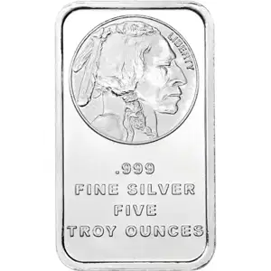 1 oz Silver Buffalo Bar Silvertowne
