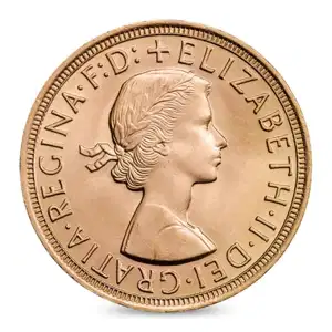English Gold Sovereign Queen Elizabeth 1957 To 1970