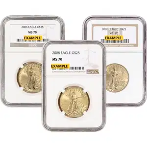 1/2 oz American Gold Eagle NGC70