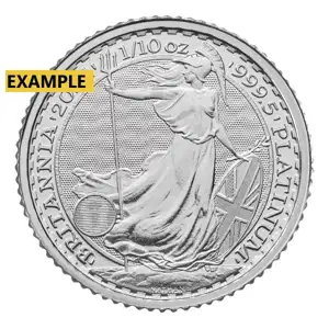 1/10 oz Great Britain Platinum Britannia