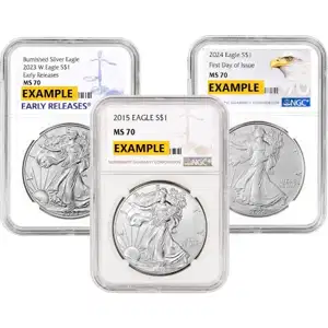 1 oz American Silver Eagle NGC MS70