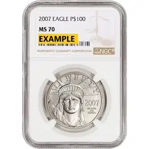 1/4 oz American Platinum Proof Eagle NGC PF70