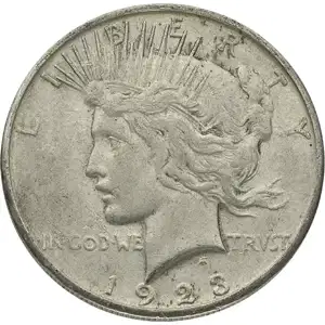 American Silver Peace Dollar Vg