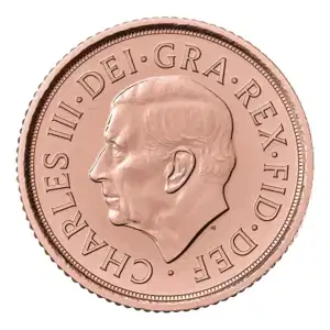 English Gold Sovereign King Charles III