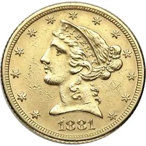 $5 U.S. Gold Liberty LP