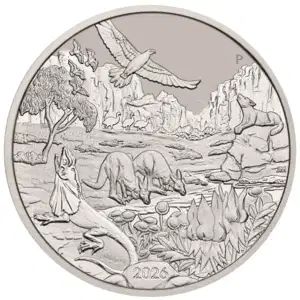 2026 1 oz Perth Platinum Wonders of Australia the Outback