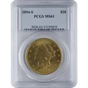 $20 U.S. Gold Liberty Pcgs61