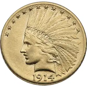 $10 U.S. Gold Indian XF