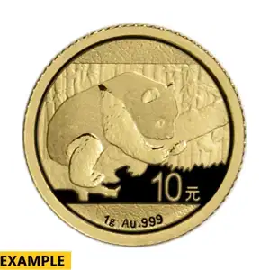 1 Gram Chinese Gold Panda No Plastic