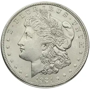 1921 American Silver Morgan Dollar BU