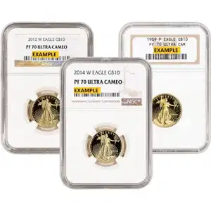 1/4 oz American Gold Eagle NGC70 Proof